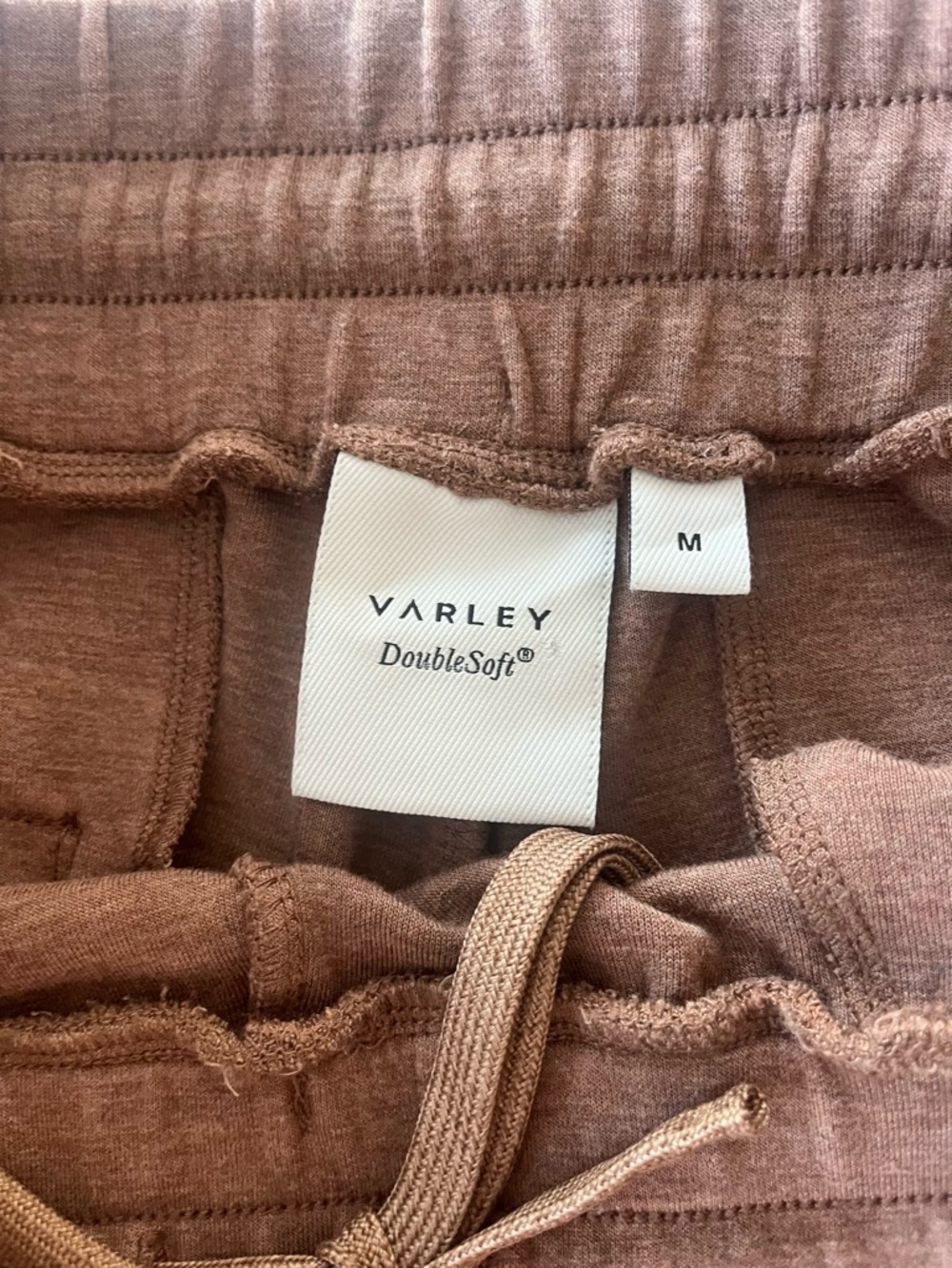 Varley DoubleSoft Slim Zip Hem Pant 26”Brown Jogger Sweatpants M - Picture 4 of 7